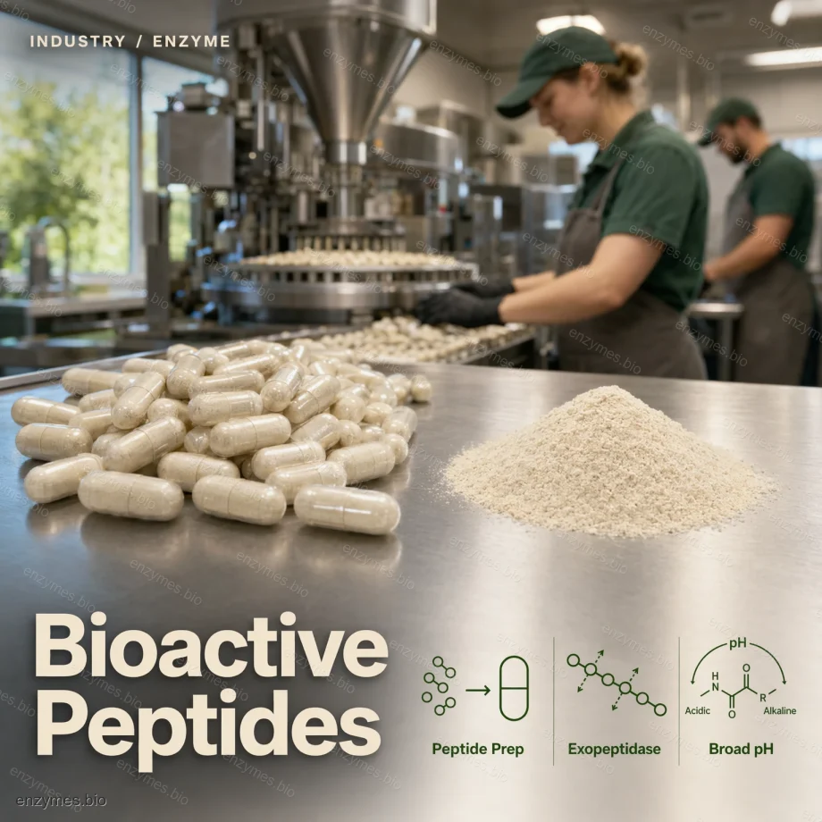 Enzima aminopeptidase 5000u/g CAS 9031-94-1 3 Enzima aminopeptidase em pó para peptídeos bioativos — enzima industrial por atacado da enzymes.bio