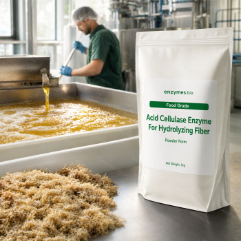 Acid Cellulase Enzyme For Hydrolyzing Fiber Food Grade Powder — industrial enzyme by enzymes.bio