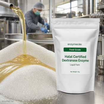 Halal Certified Dextranase Enzyme Food Grade Liquid — industrial enzyme by enzymes.bio
