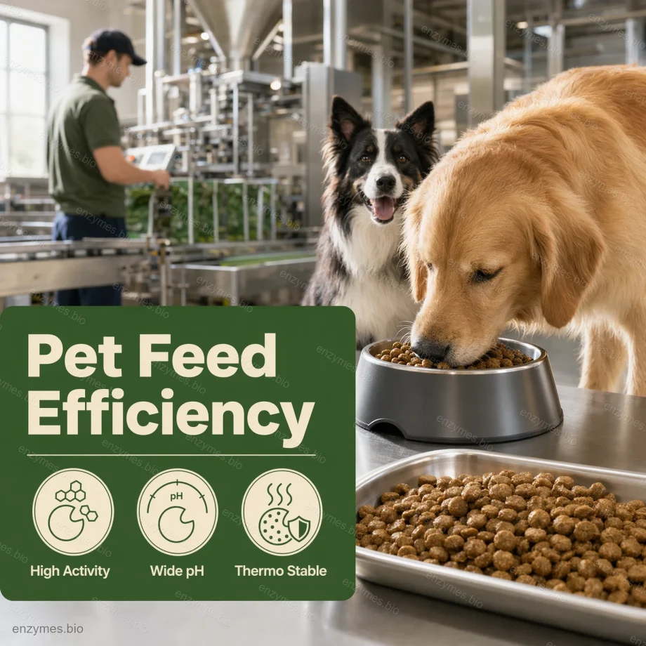 Alfa-galactosidase-enzym voor honden 4 Alfa-galactosidase-enzympoeder voor honden, voor een efficiëntere voeding van huisdieren — industrieel enzym in de groothandel van enzymes.bio