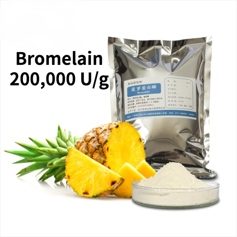 Bromelain Enzyme 200,000 U/g Food Grade Enzyme 400GDU enzymes.bio