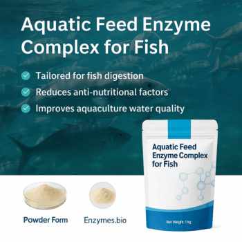 Complejo enzimático para piensos acuáticos de peces