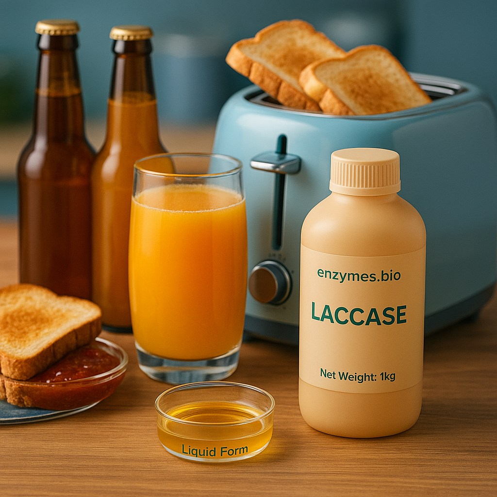 Laccase Food Grade - Οξειδάση υψηλής δραστικότητας για διαύγαση χυμού, ζυθοποιία μπύρας, ψήσιμο και επεξεργασία ποτών