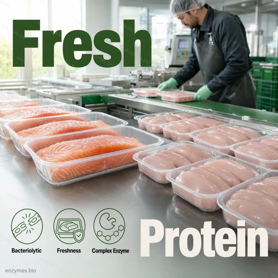 Enzim Kompleks Lisozim Kelas Pangan 4 Bubuk Enzim Kompleks Lisozim Kelas Pangan untuk protein segar — enzim industri grosir oleh enzymes.bio