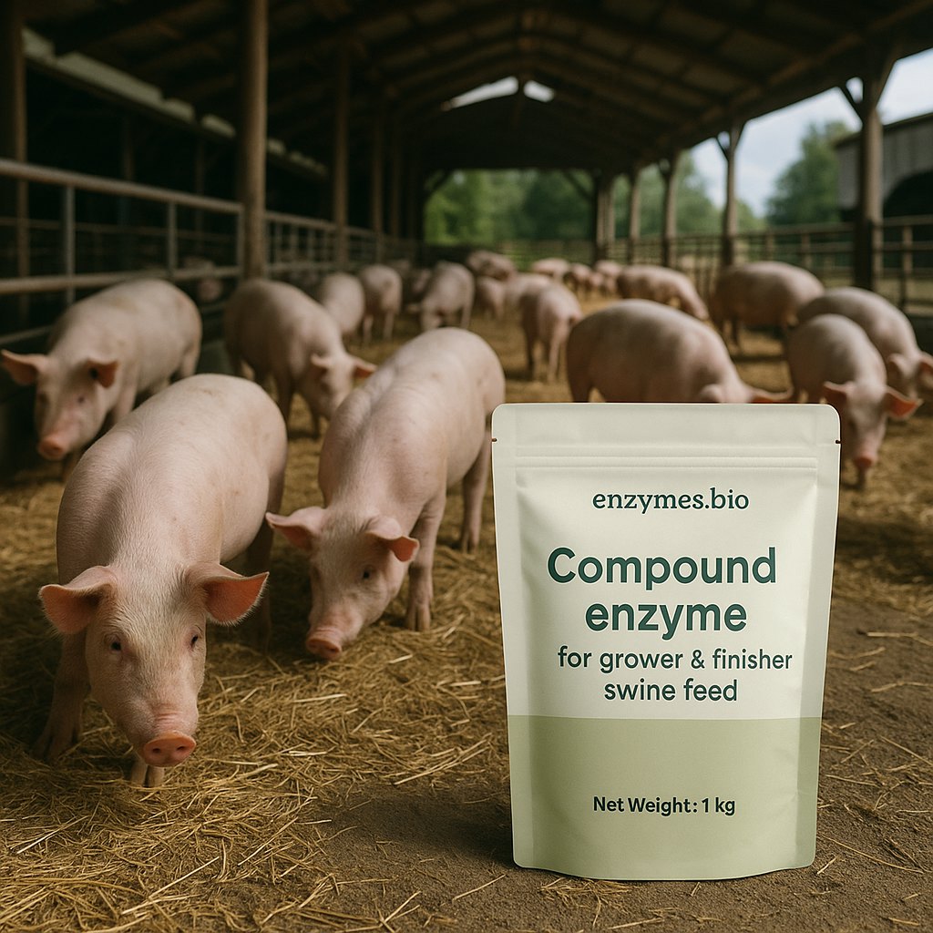 Σύνθετο ένζυμο για ζωοτροφές χοιροτροφίας και χοιροτροφίας τελικού σταδίου 1 Σύνθετο ένζυμο για ζωοτροφές χοίρων εκτροφής και πάχυνσης