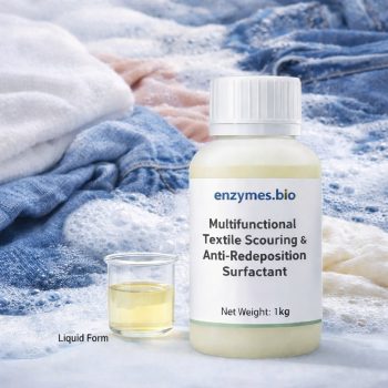 Enzymes.Bio Hjemmeside 20 Multifunktionelt tekstilrensnings- og anti-genaflejrings-overfladeaktivt middel