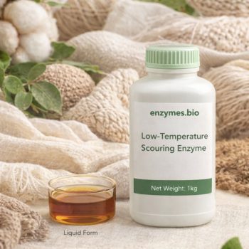Industrial-grade low-temperature scouring enzyme for textile pretreatment