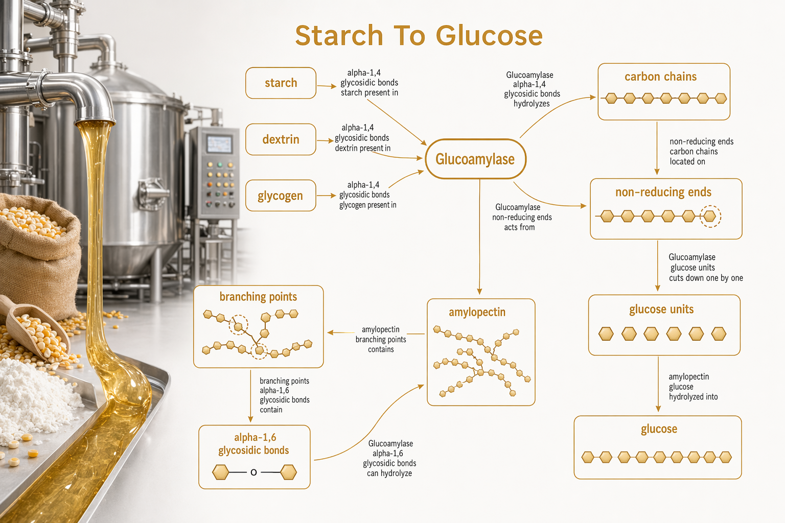 Glucoamylase 200.000 U/g Stivelse Saccharificering Fermentering Saccharificering Enzym 8 2.jpg